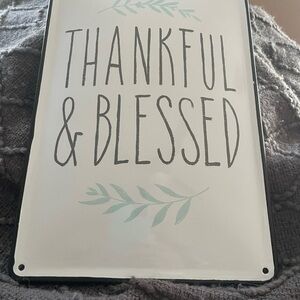 THANKFUL & BLESSED SIGN
